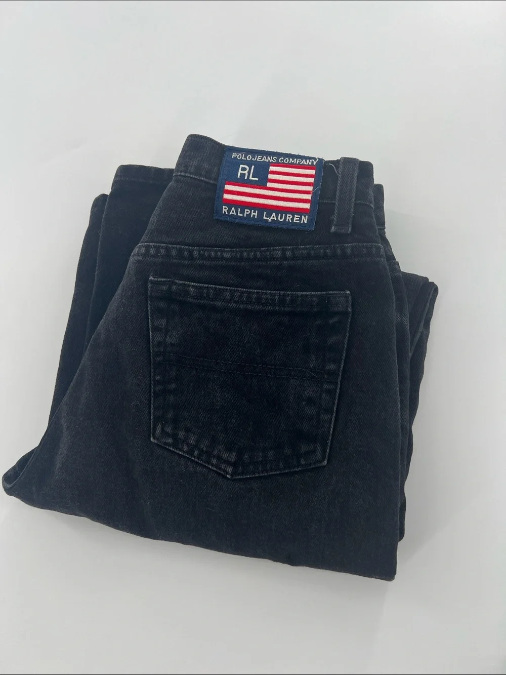 Vintage women’s Polo Jeans Company Black Relaxed Fit‎ Jeans